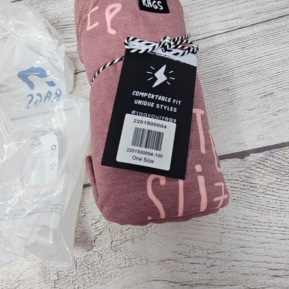 NWT Rags To Raches‎ "Bite Size" Swaddle Blanket One Size NWT Pink - Picture 4 of 4